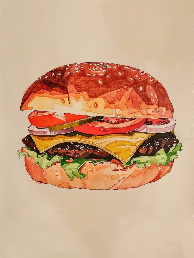 Burger Painting
