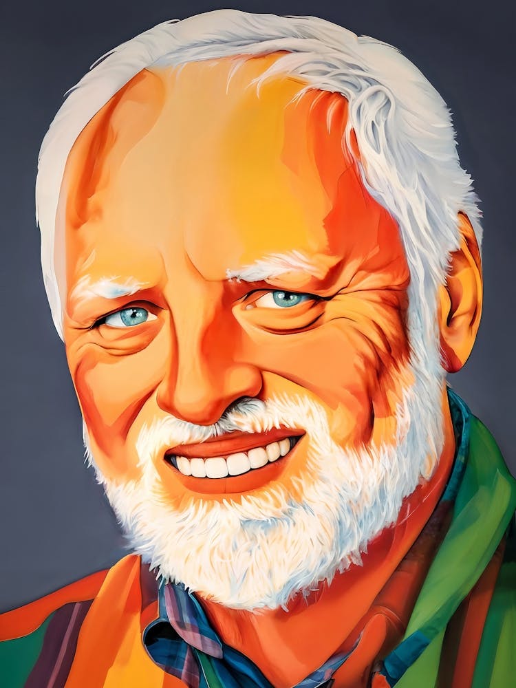 Hide the Pain Harold Colorful Pop Art Meme