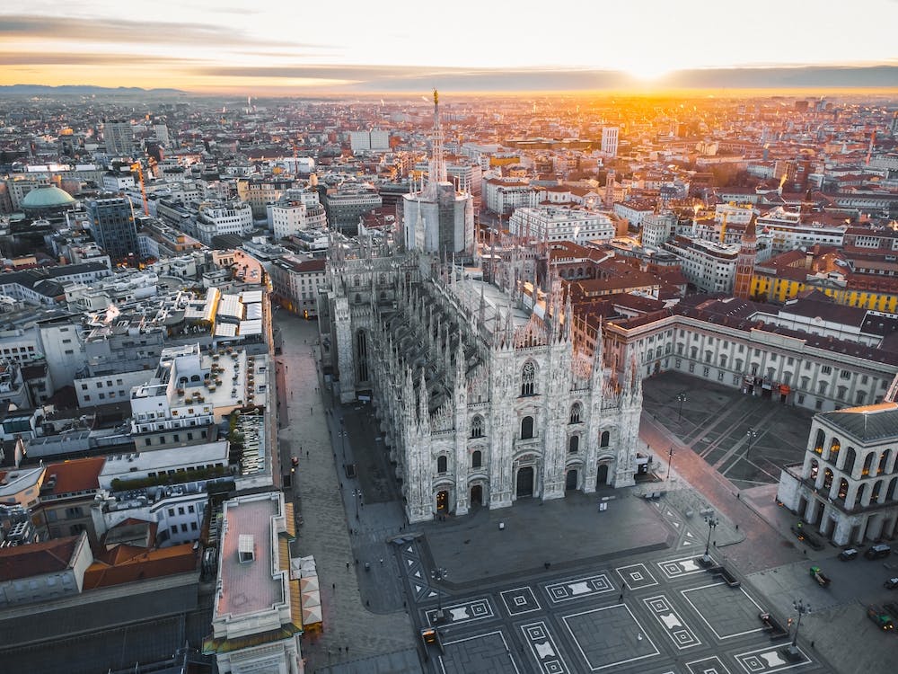 Drohnenfotografie Italienischer Dom in Mailand