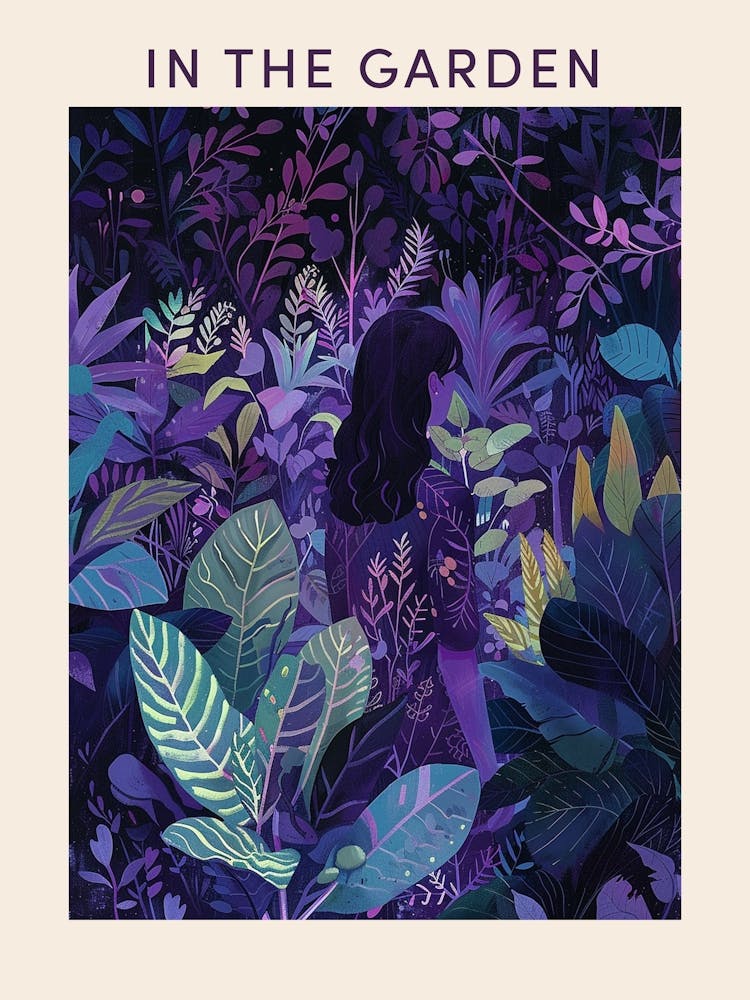 Im Garten Poster Lila 2