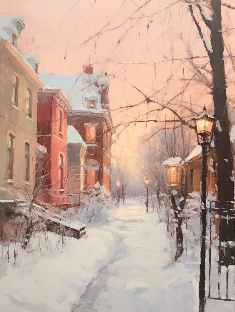 Dreamy Winter Painting St Louis Missouri