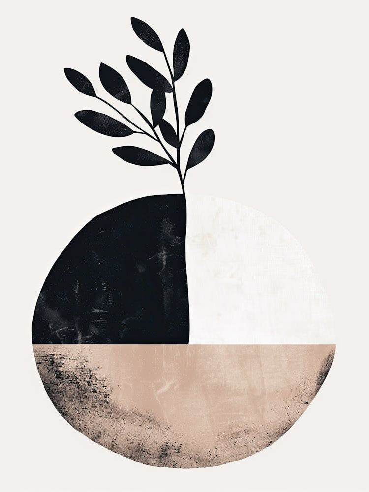 Intersecting Stillness Bauhaus Minimalist