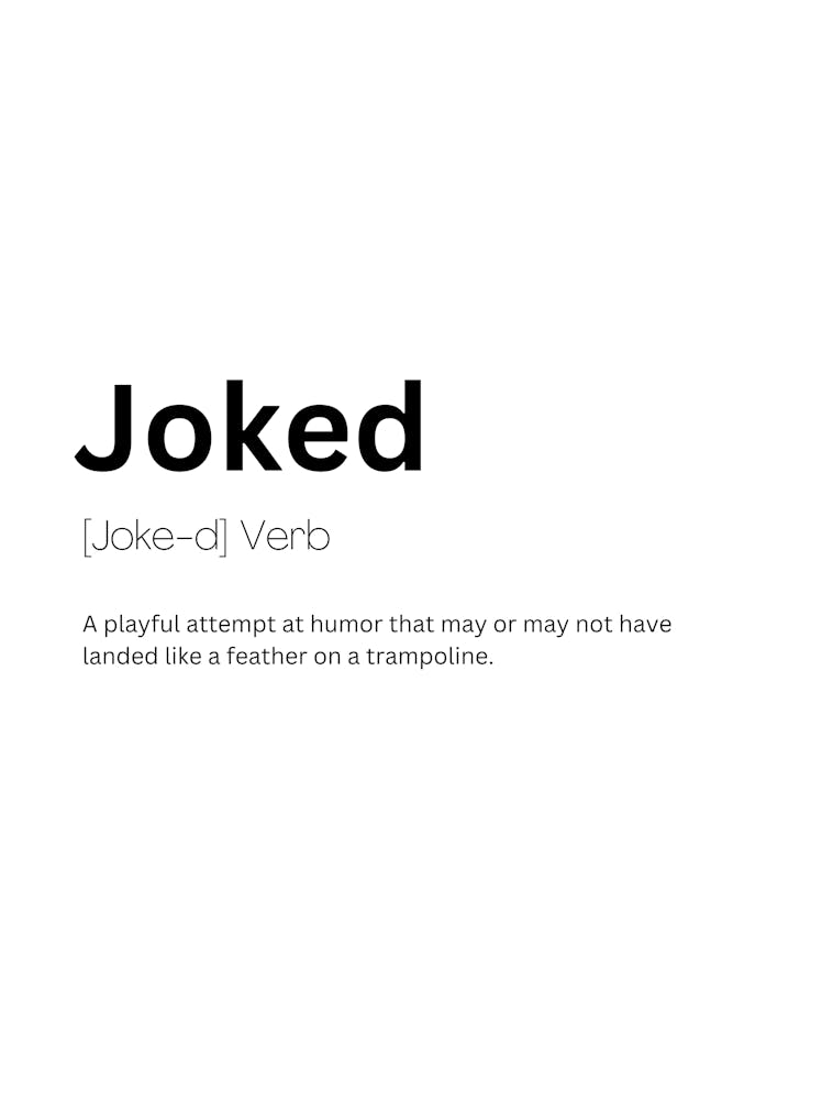 Joked Definition Meaning
