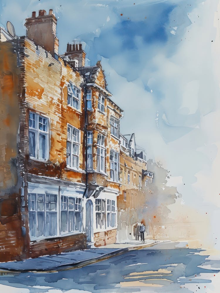 Bexley London Borough   Street Watercolour 2