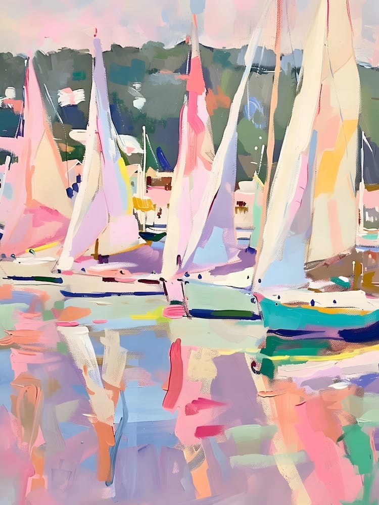 Sailboats In The Harbor