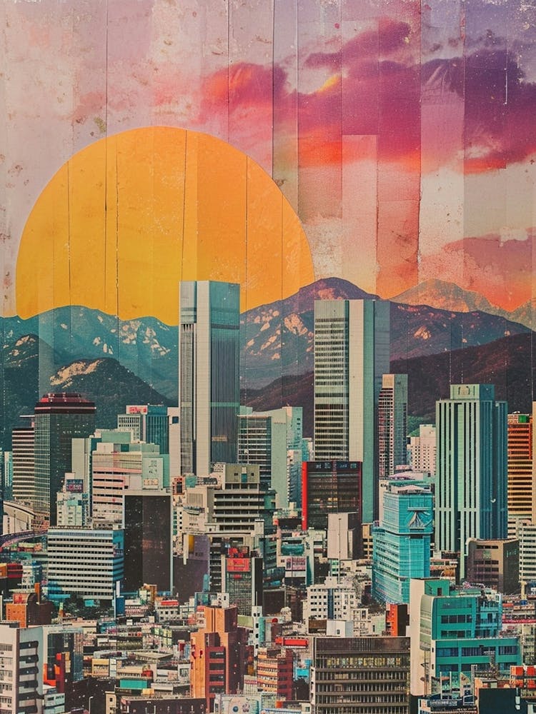 Kitsch 1980s Seoul Collage 1