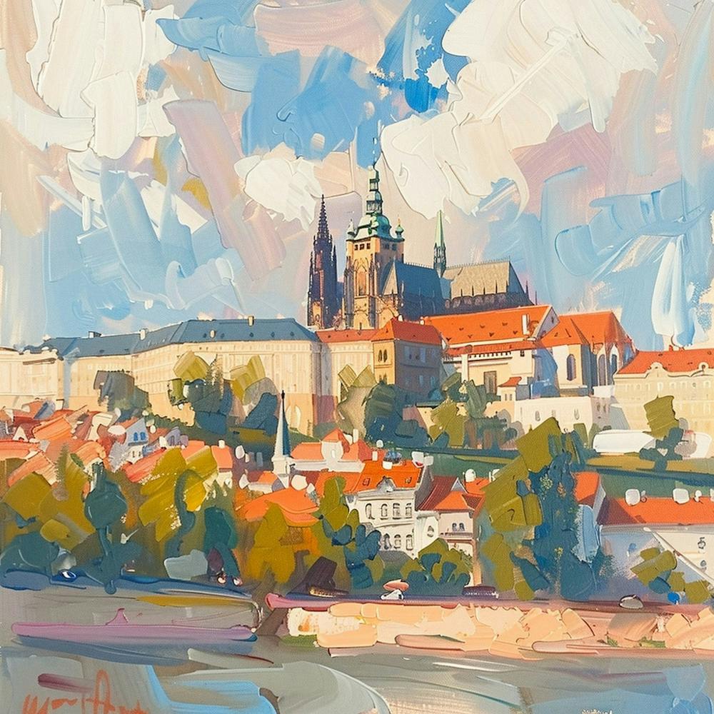A Prague Castle Oil Painting Illustration 1720468470 1