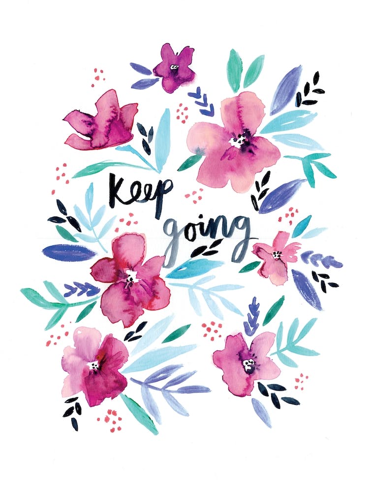Watercolour Keep Going