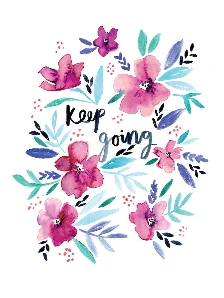 Watercolour Keep Going