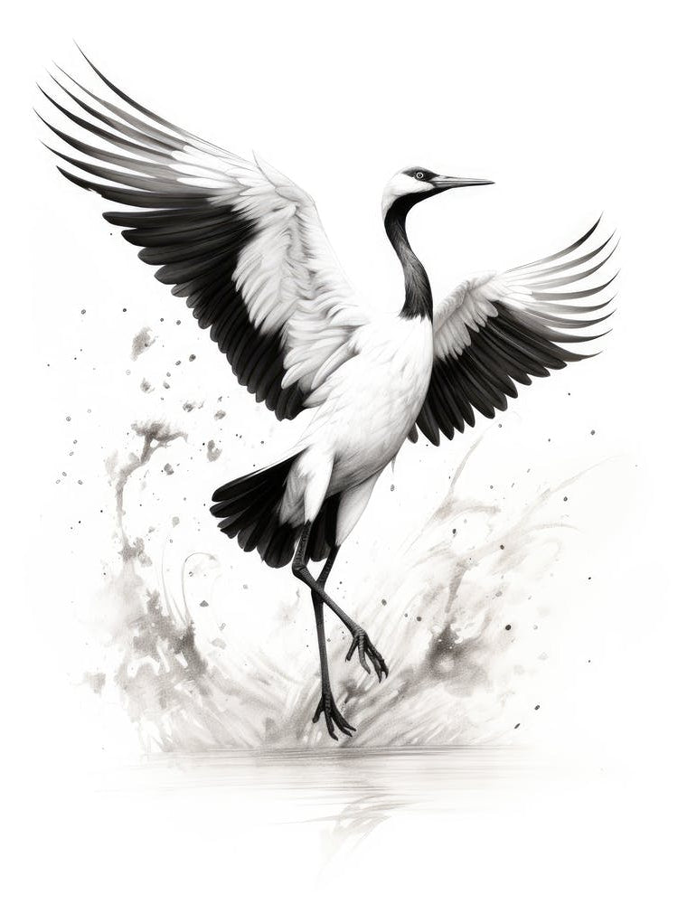 Crane In Flight