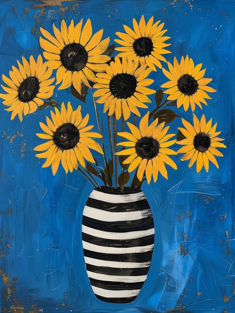 Sunflowers In A Vase 33