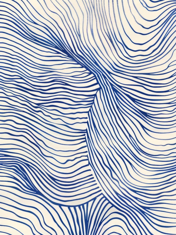Blue Wavy Lines