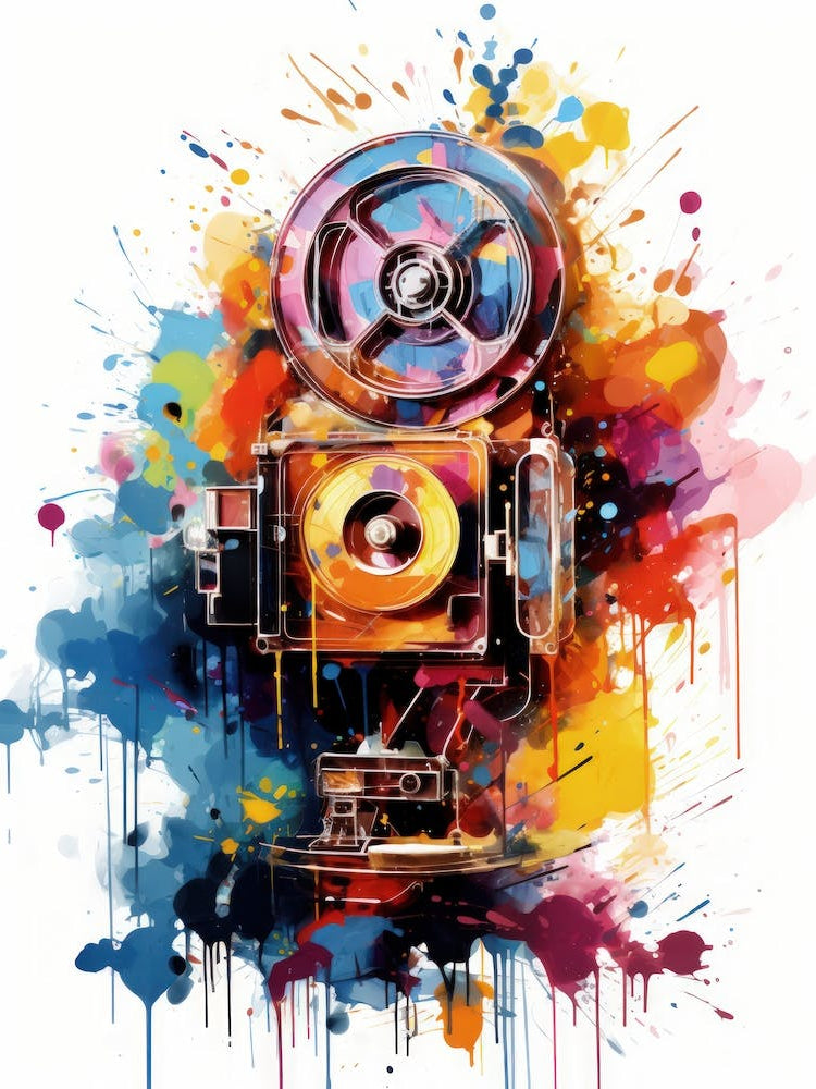 Abstract Movie machine Painting
