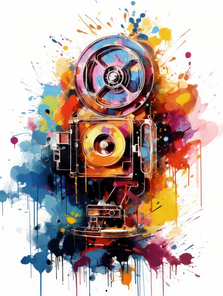 Abstract Movie machine Painting