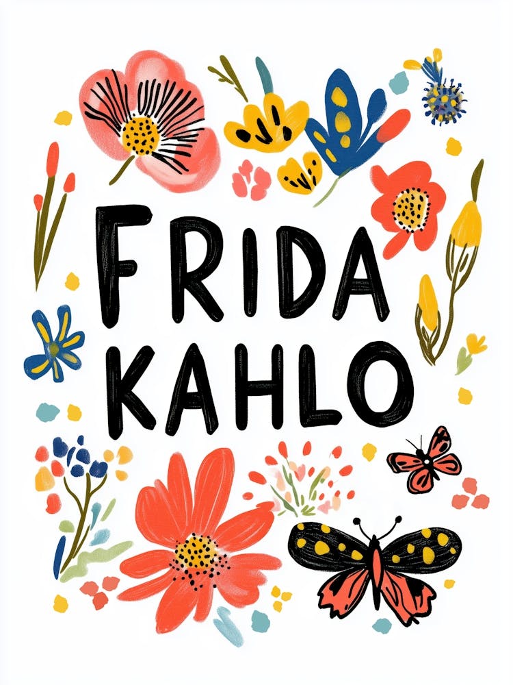 Frida Kahlo (Floral)