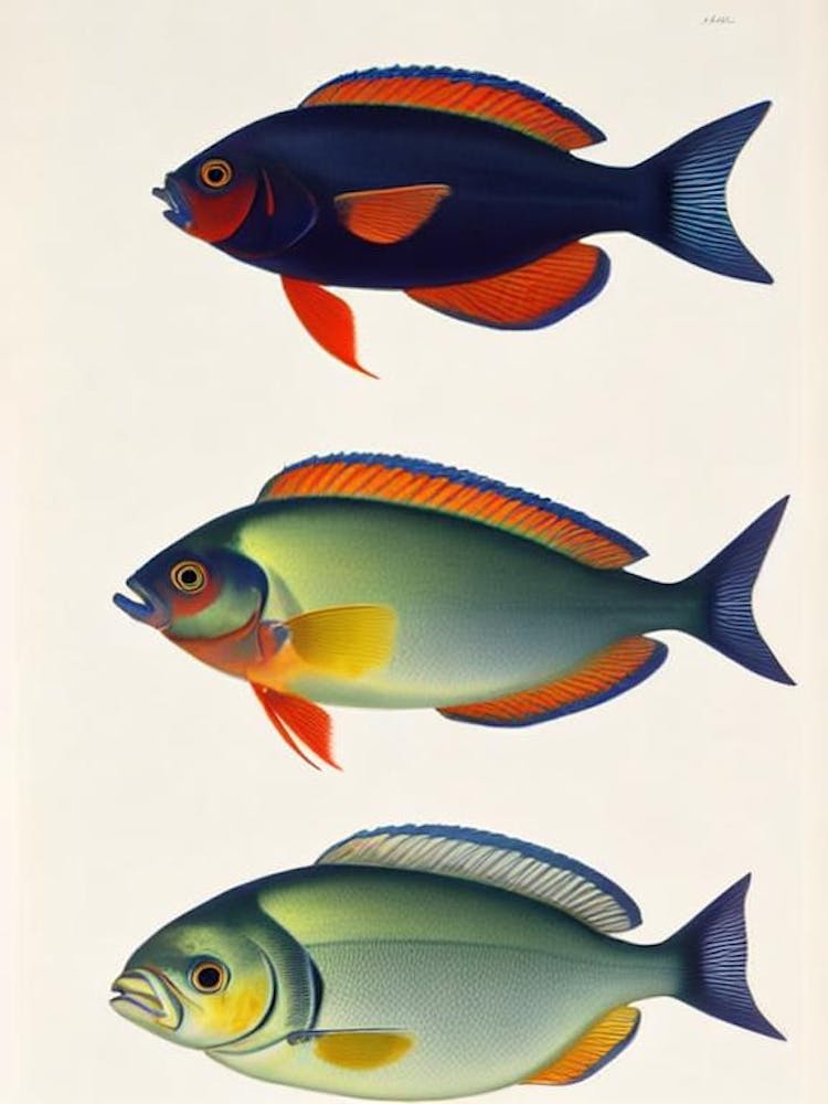 Surgeonfish Vintage Poster