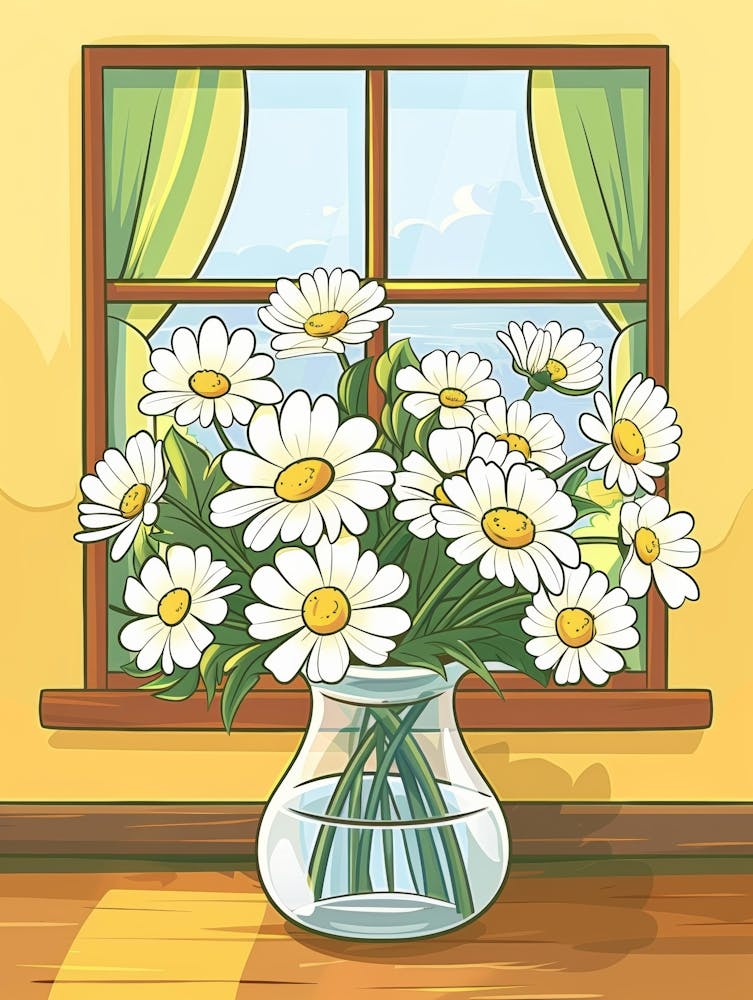 Gänseblümchen in einer Vase 14