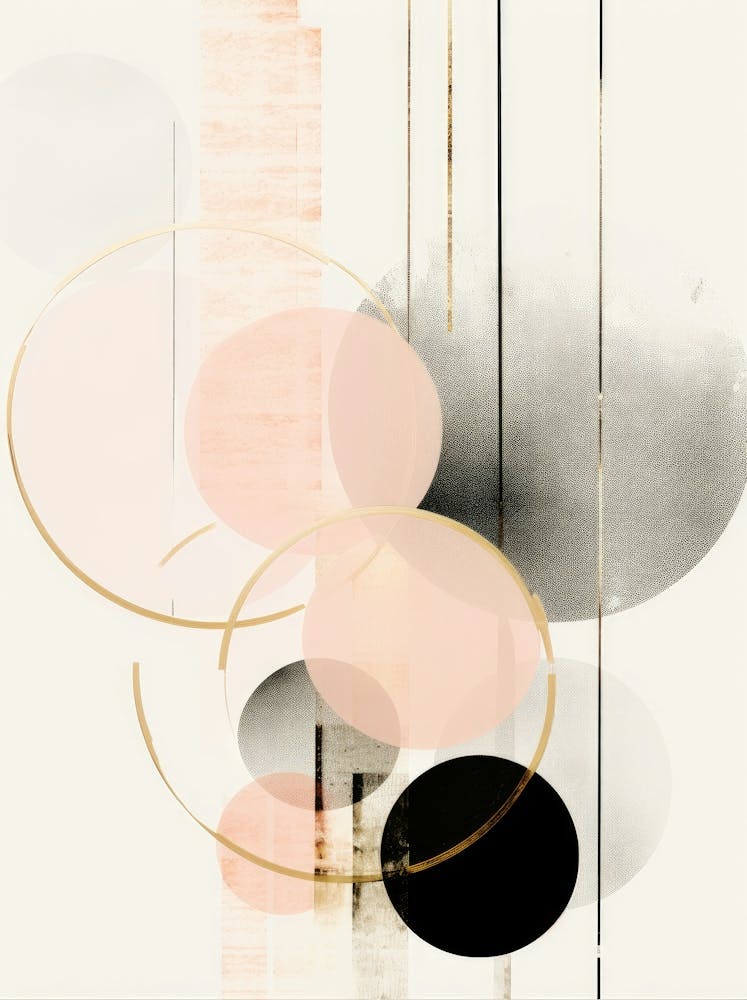 Abstract Circles Canvas Print 1