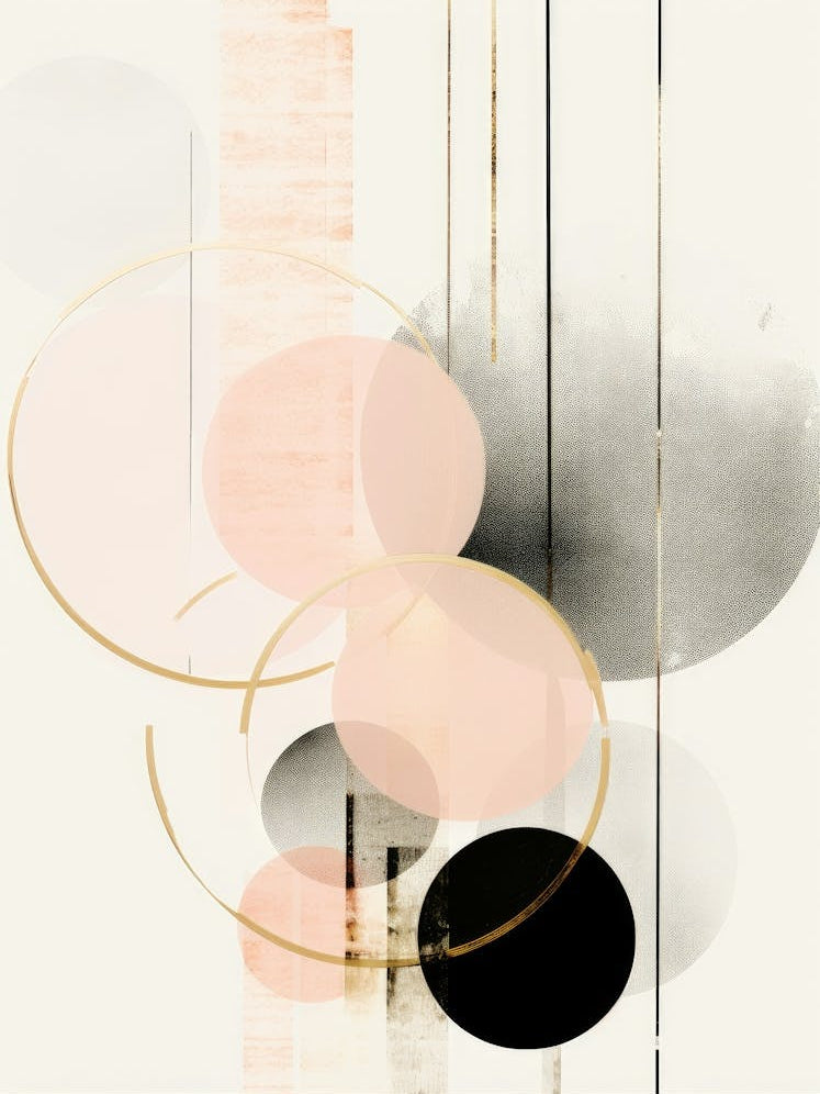 Abstract Circles Canvas Print 1