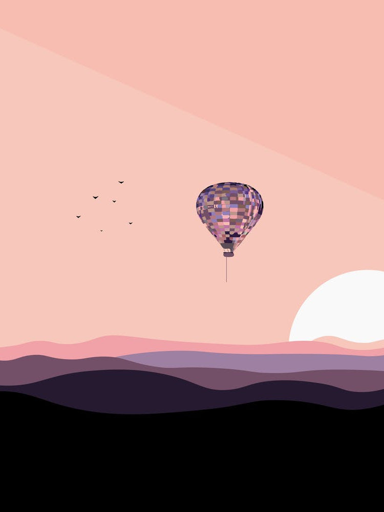 Hot Air Balloon In The Sky