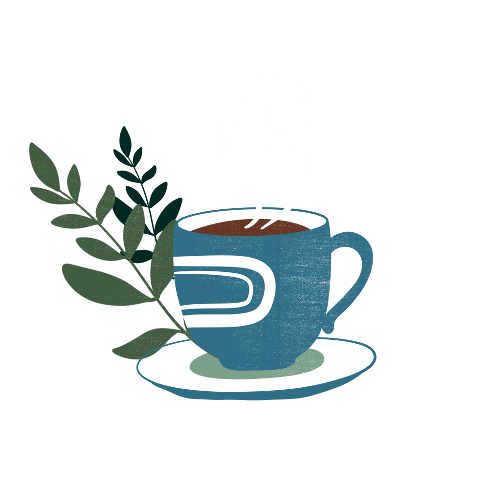 Coffee Cup With Leaves 10