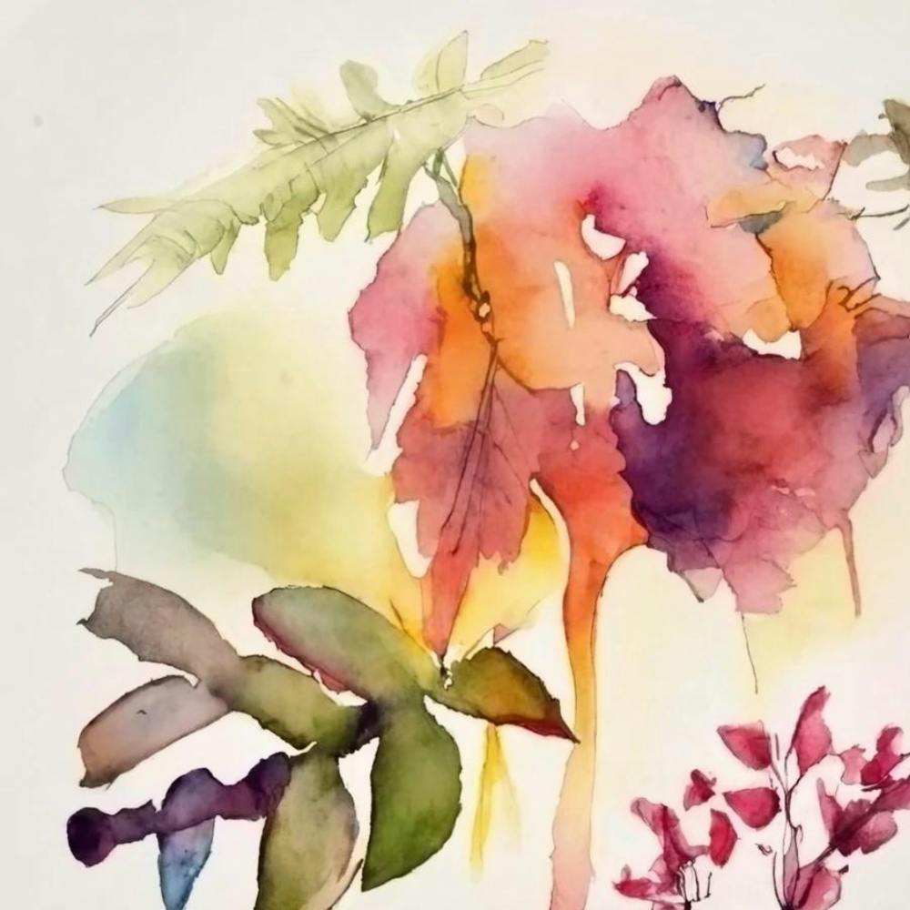 Watercolor Of Flowers