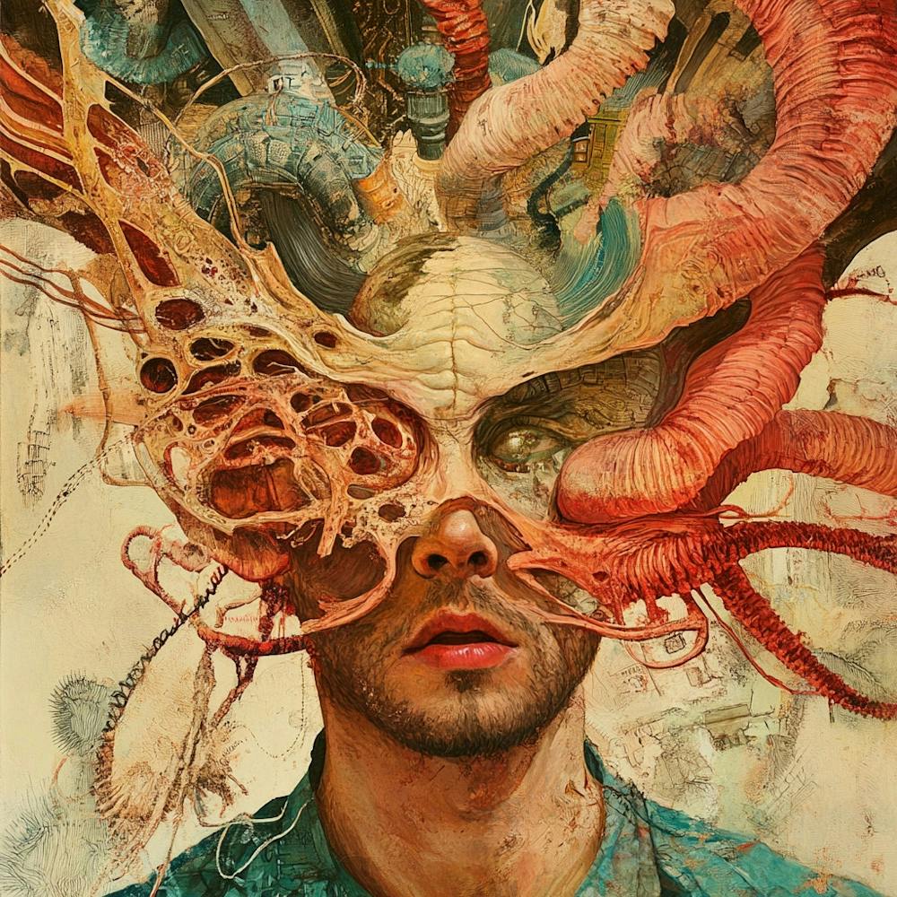 Homme À Tête de Pieuvre