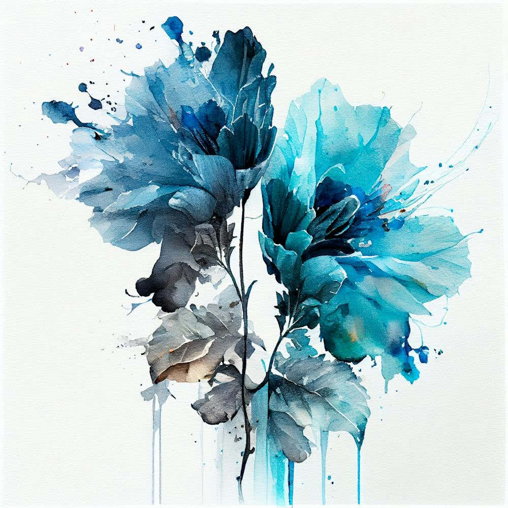 Watercolor Flower Abstract 4