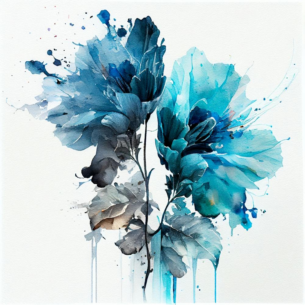 Watercolor Flower Abstract 4