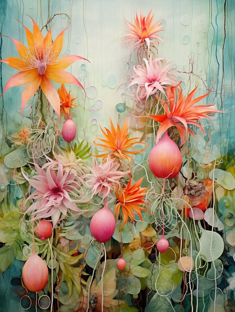 Tropical Plant Painting Air Plant 2