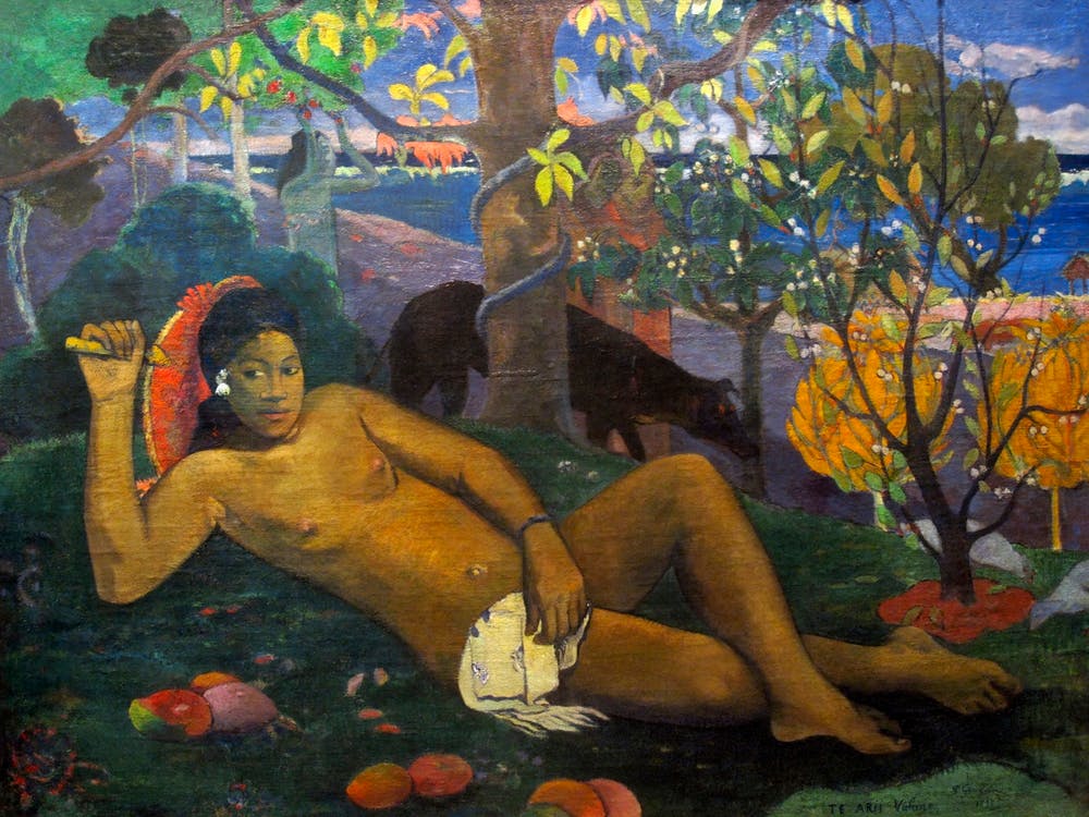 Te Arii Vahine (Die Königin, die Frau des Königs) (1896), Paul Gauguin