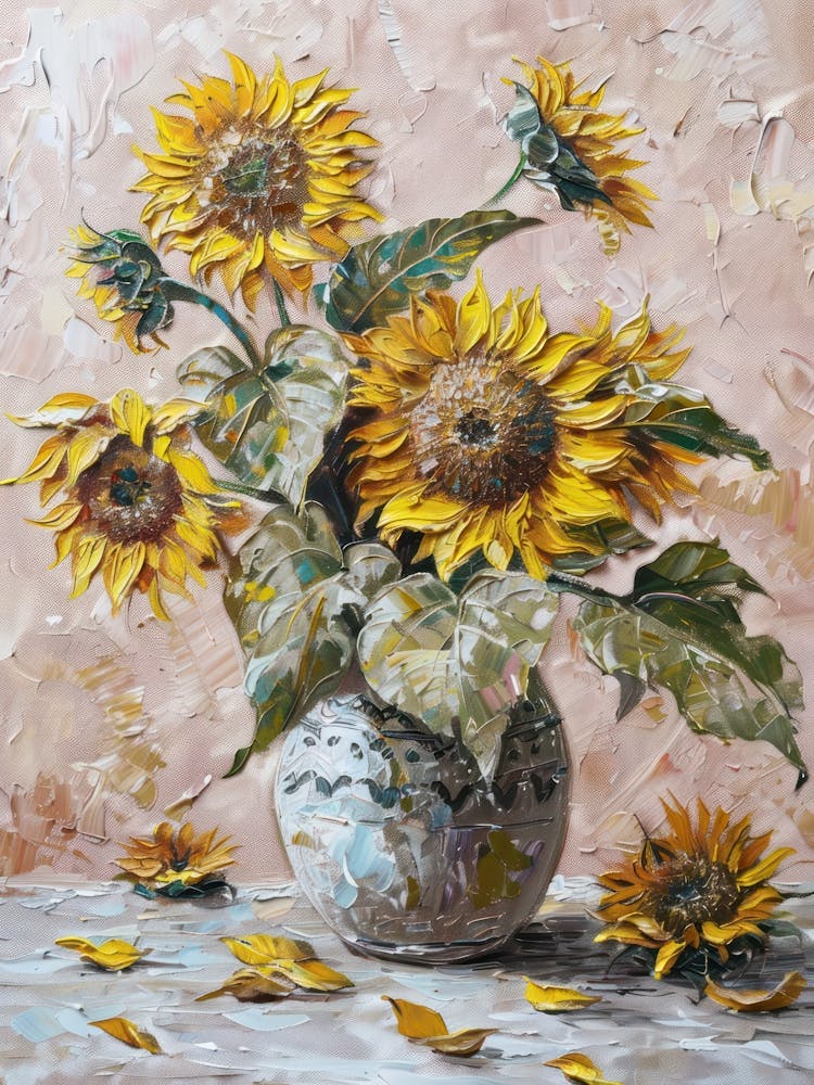 A World Of Flowers Sunflowers 2 Painting