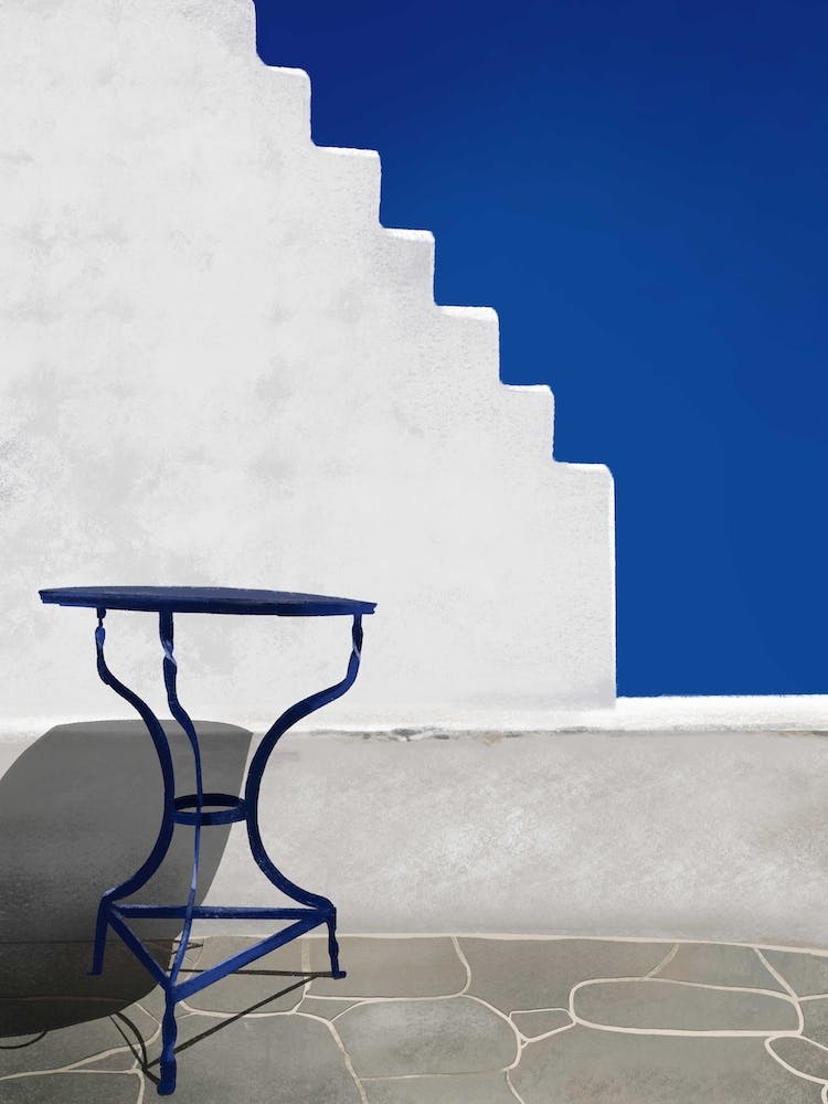 The Little Blue Table Santorini