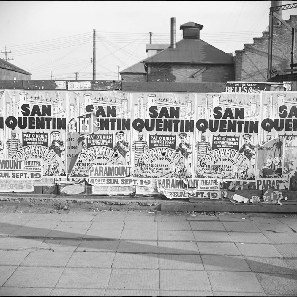 Billboard,Grand Forks, North Dakota By Russell Lee