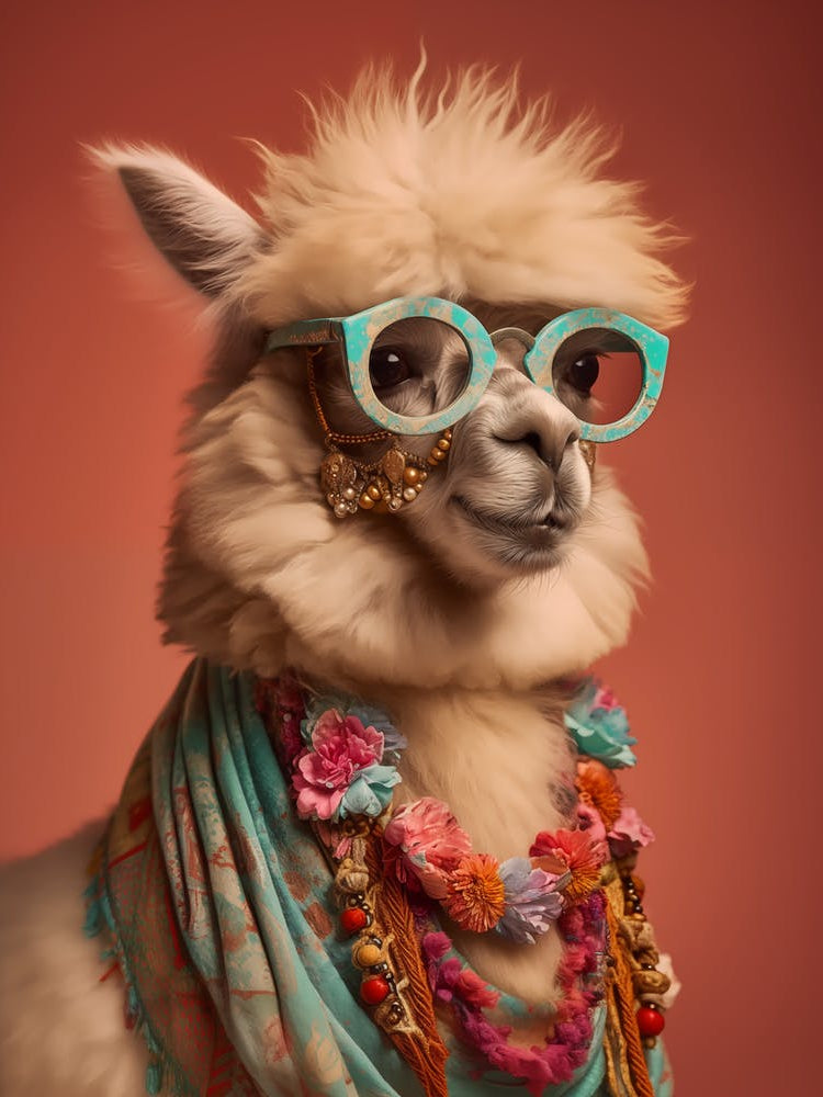 Alpaca With Glasses