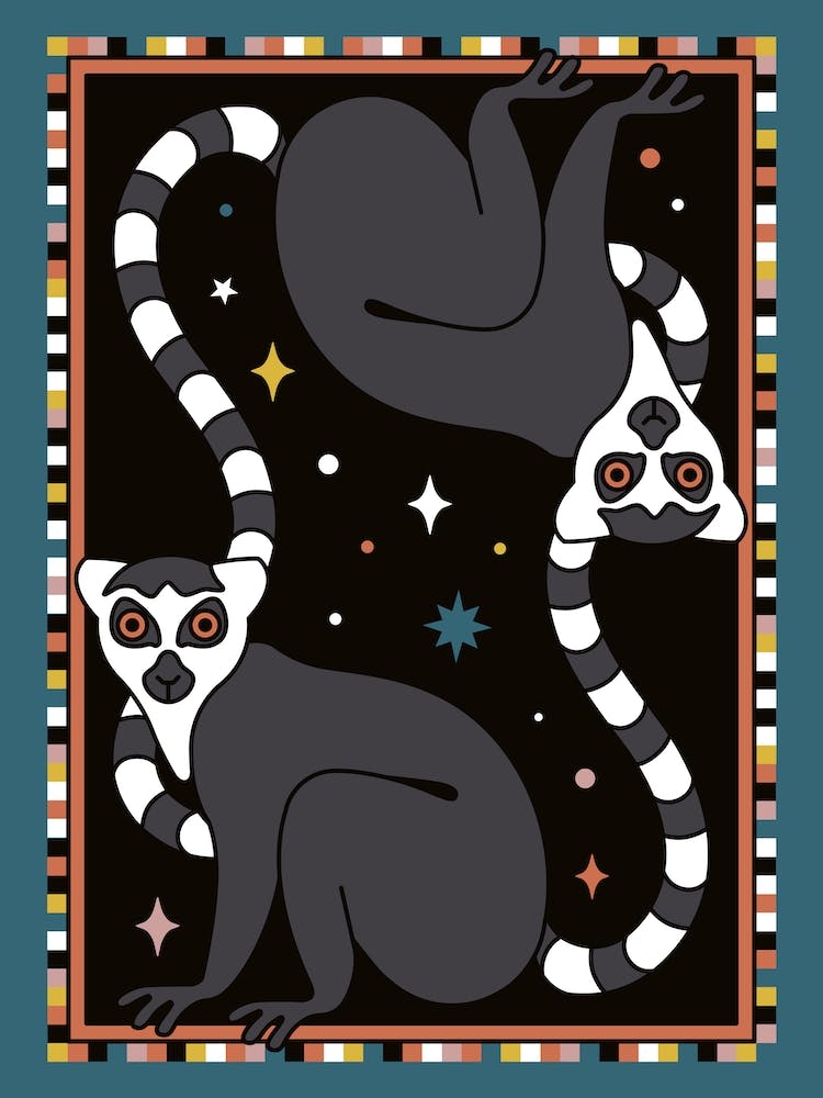 Tropical Wildlife Jungle Lemur