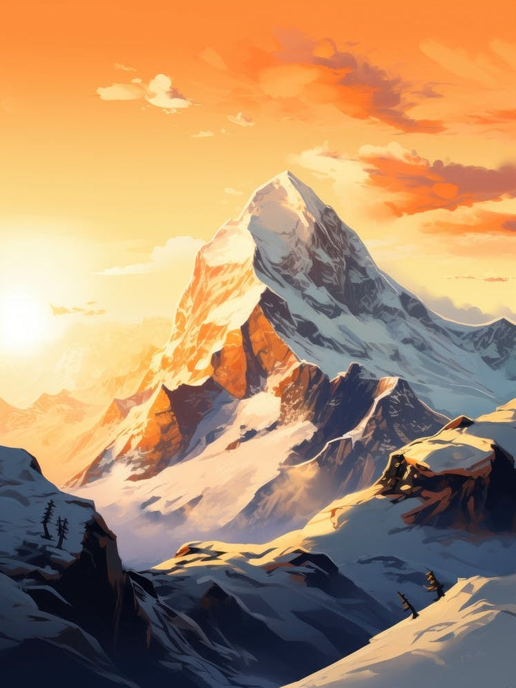 Sunset In The Mountains 12