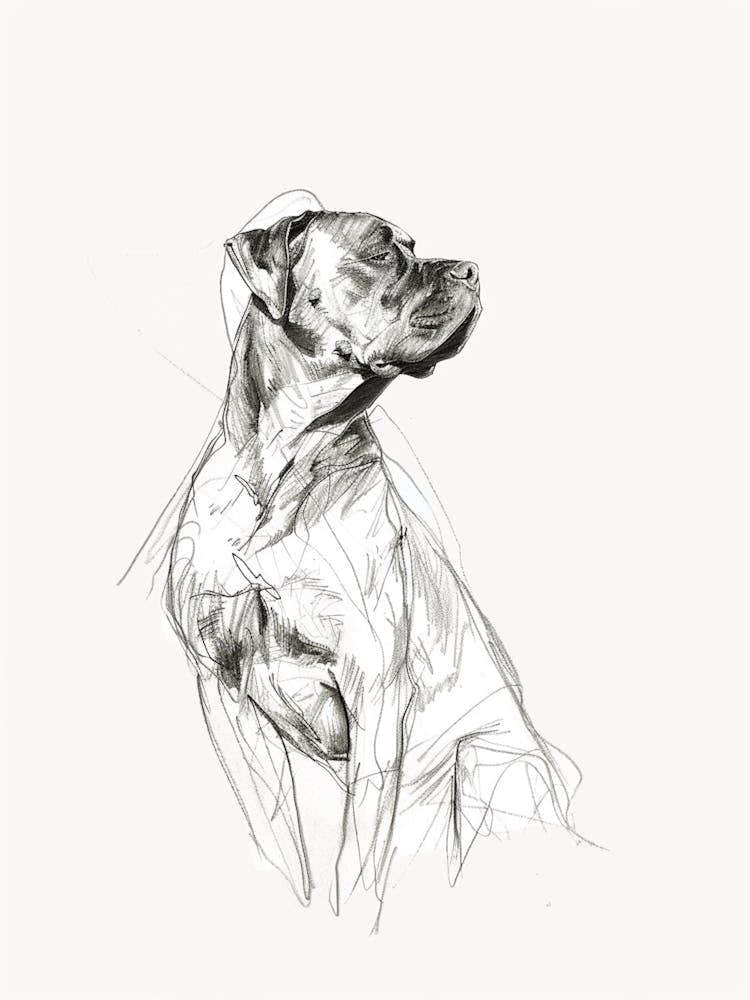 Cane Corso Charcoal Line 2