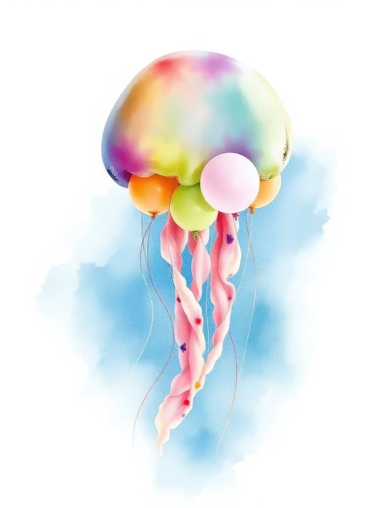 Jellyfish With Balloons