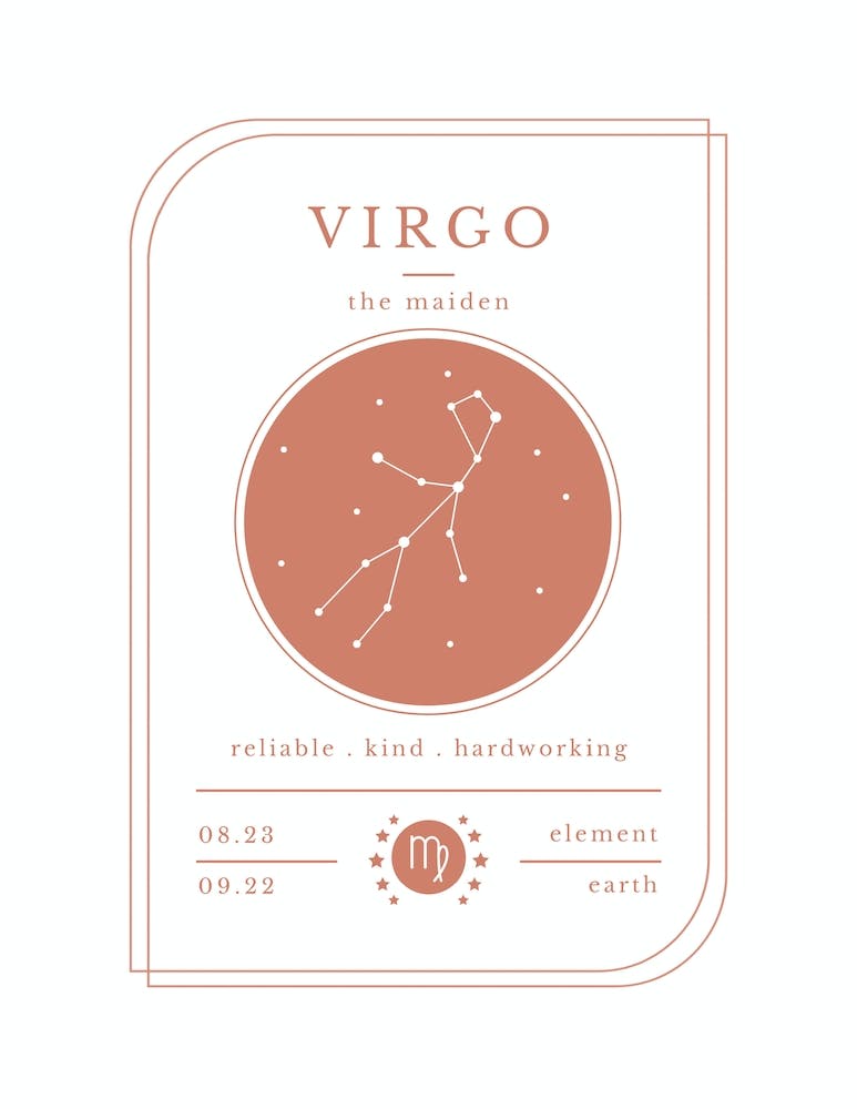 Virgo Zodiac Sign | Terracotta