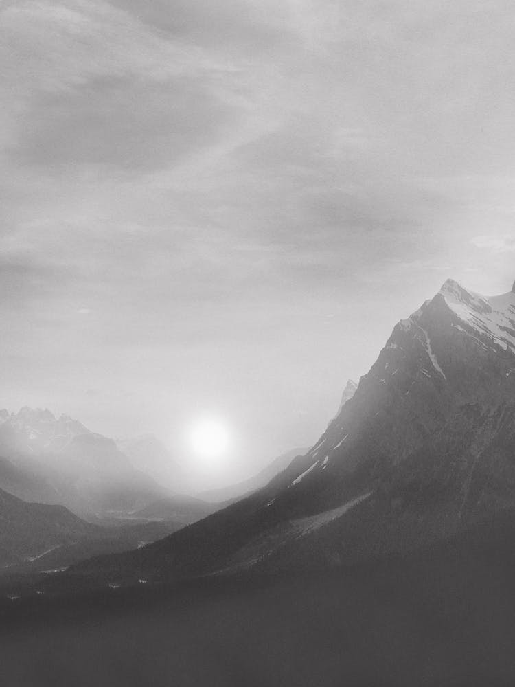 Black And White Sunset