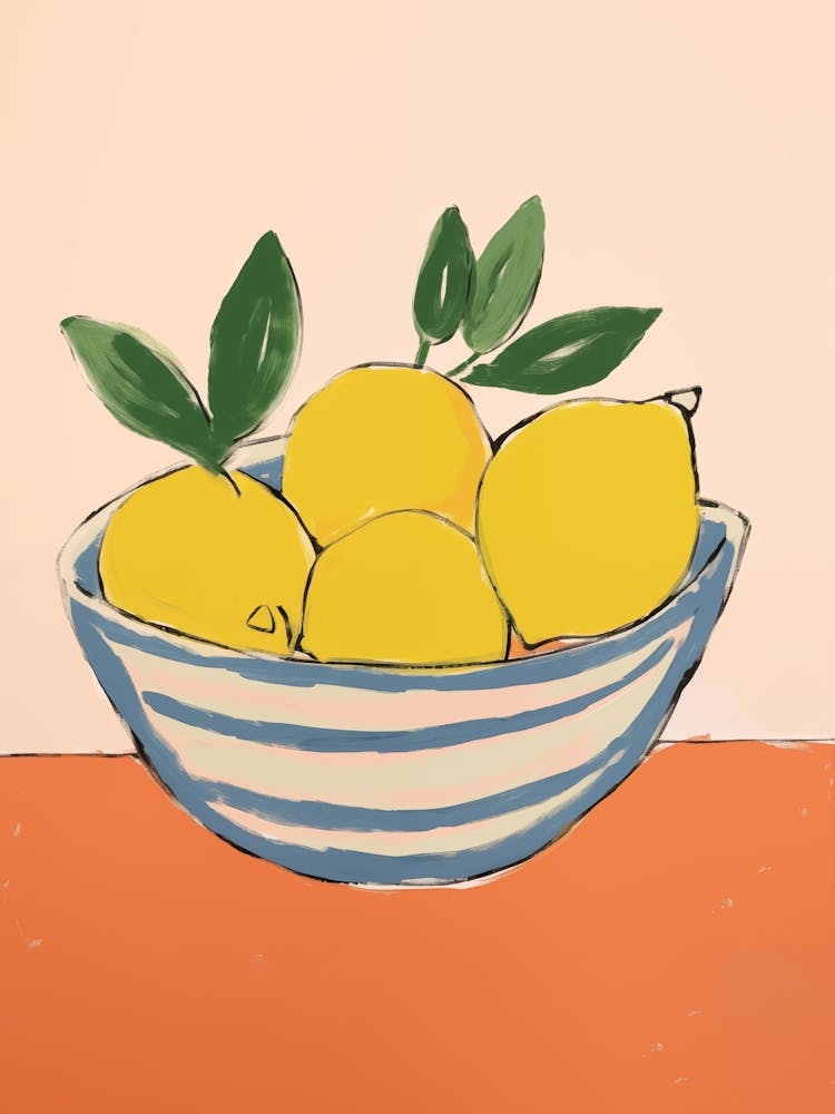 Lemons In A Bowl 1