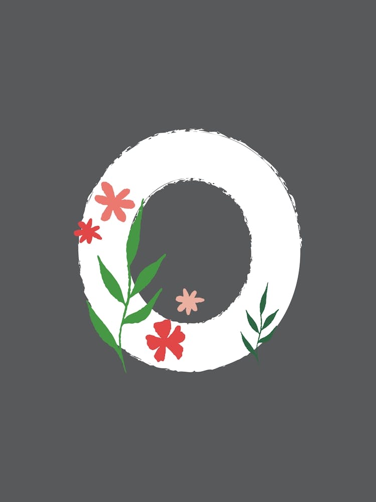 Bedroom Decor White Floral Letters 15