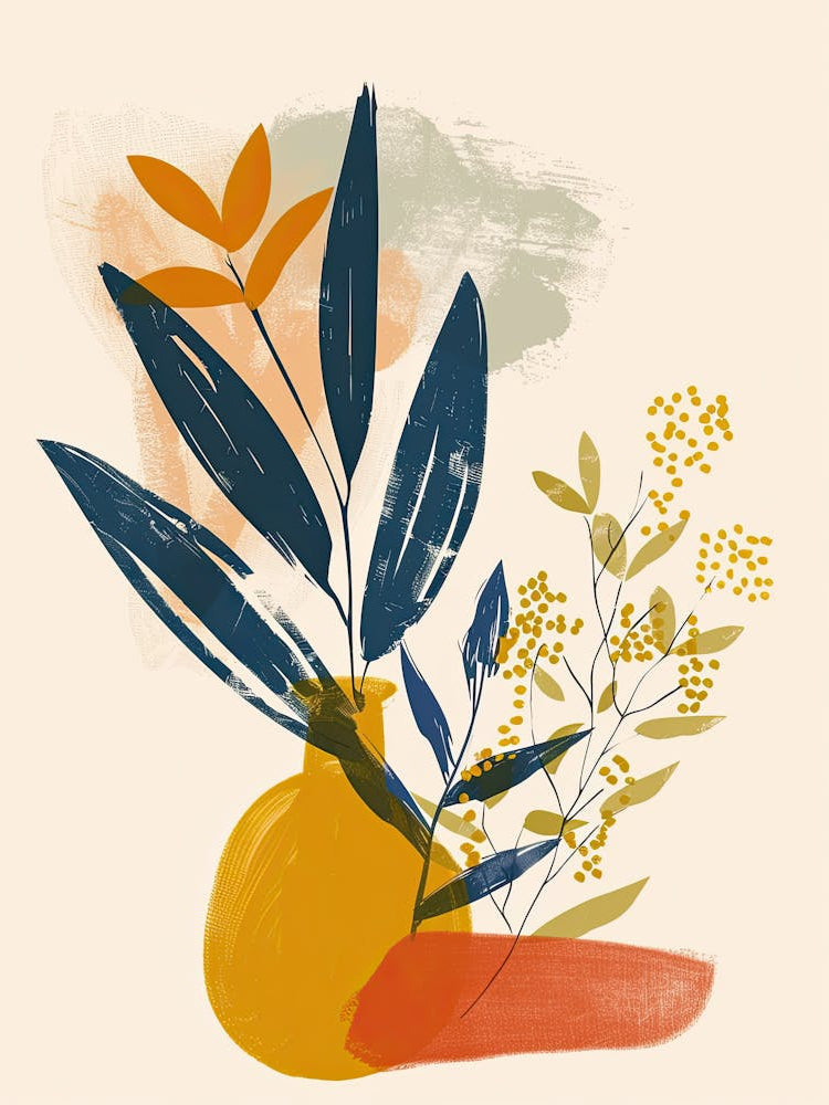 Golden Pastels In Retro Balance Mid Century Style