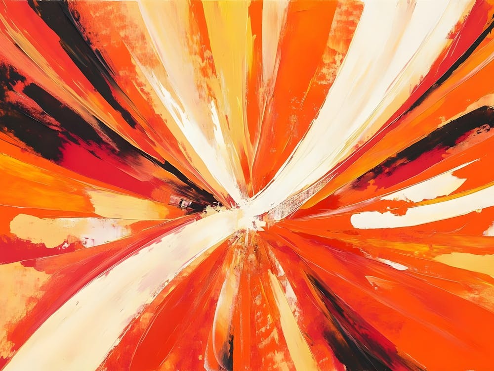 Abstract Orange Painting 1