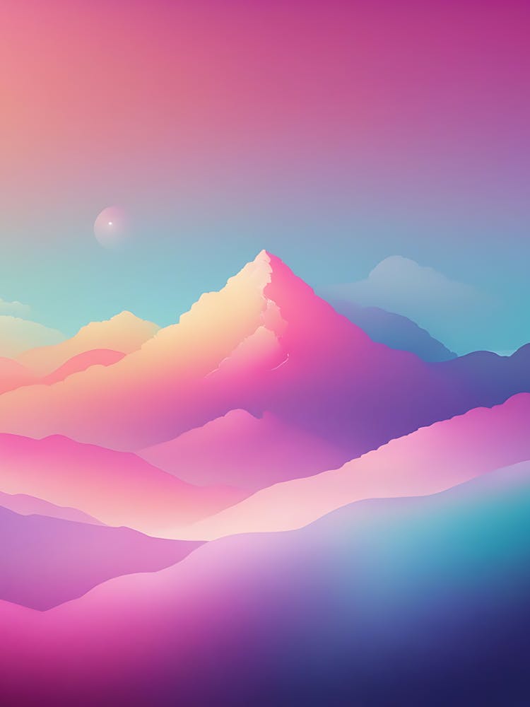 Abstract Mountain Landscape 6