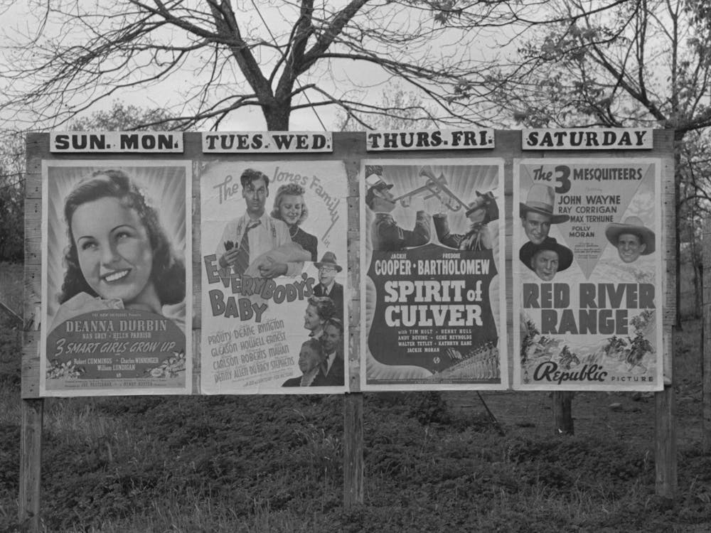 The Week S Movie Program, San Augustine, Texas By Russell Lee