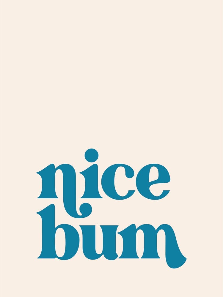 Nice Bum - Blue & Beige - Bathroom