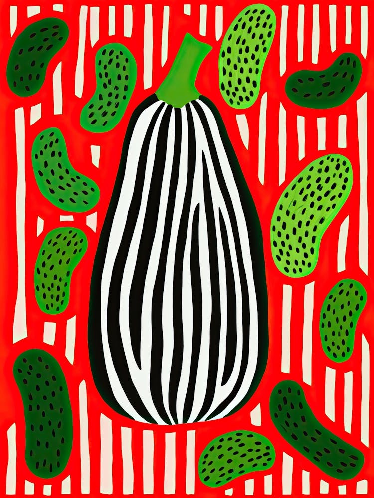 Zucchini Summer Illustration 1