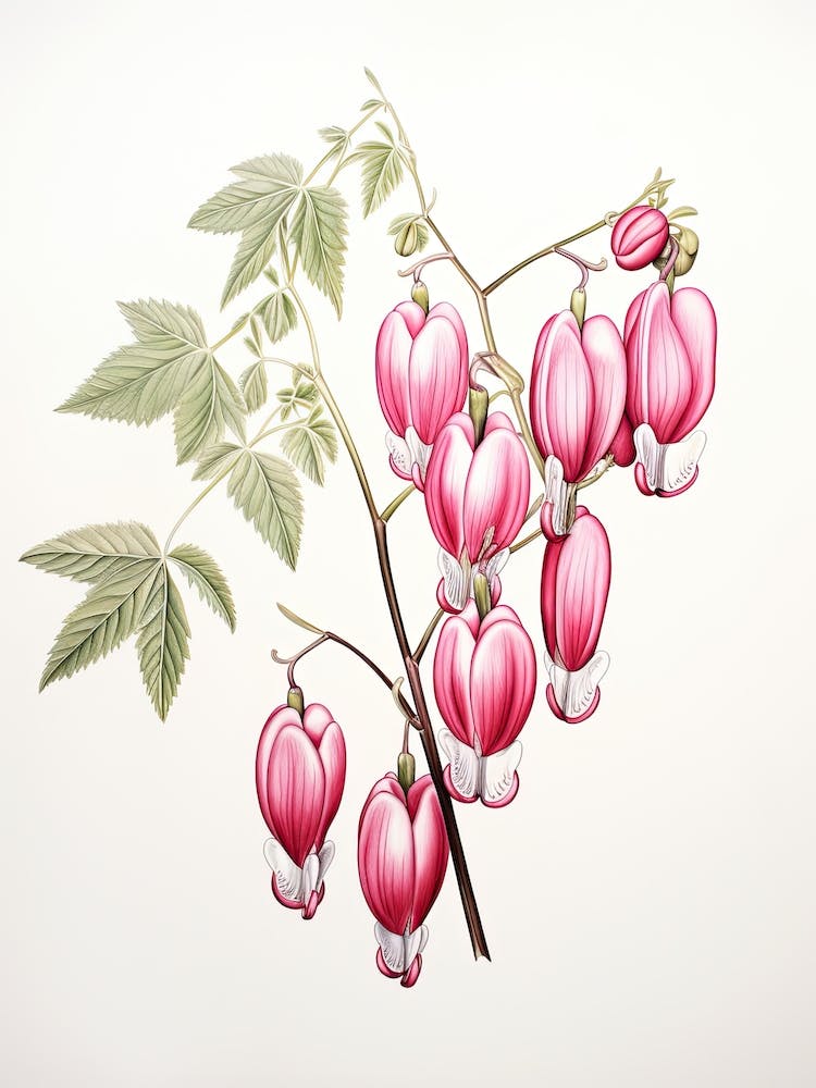 Fleur de Cœur de Marie, Botanique Vintage 3